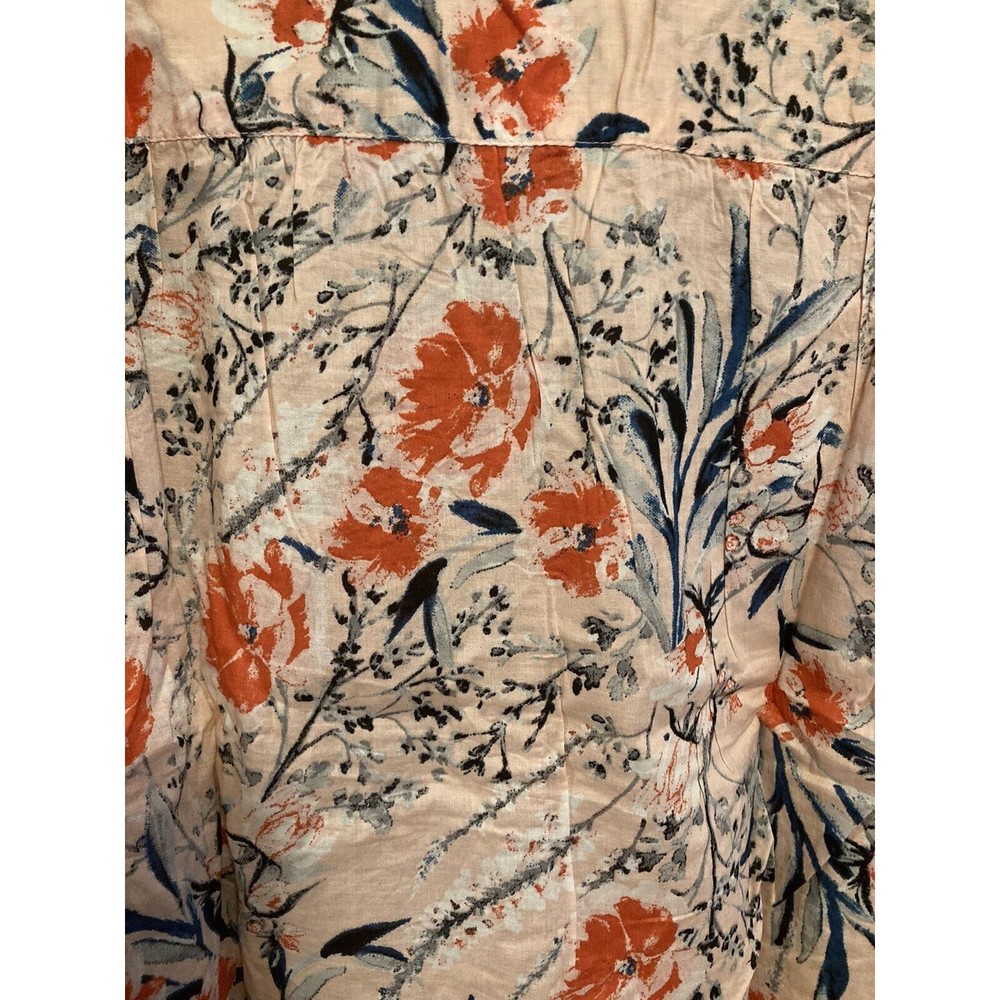 Roaman's Women's NWOT Pink Floral Button Down Long Sleeve Top Plus Size 34W 6X - Picture 11 of 15